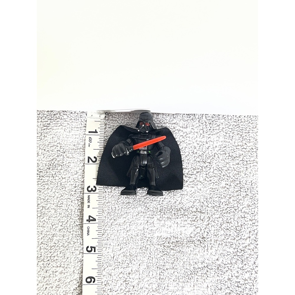 Star Wars Galactic Heroes Darth Vader Action Figure Black Cape Red Lightsaber - Picture 3 of 4